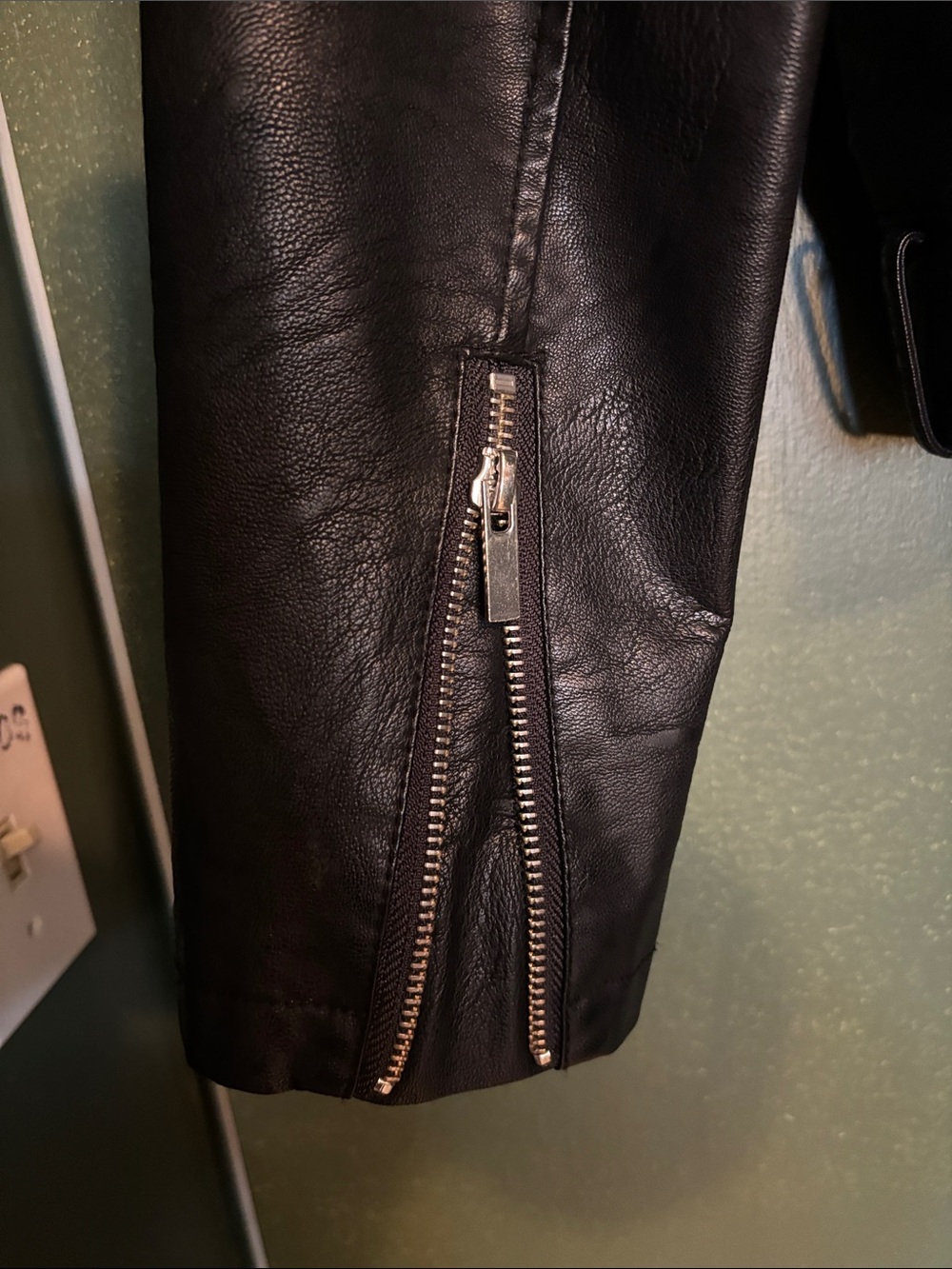 Matt & Nat Black Moto-Style Vegan Leather Jacket - Picture 5 of 5